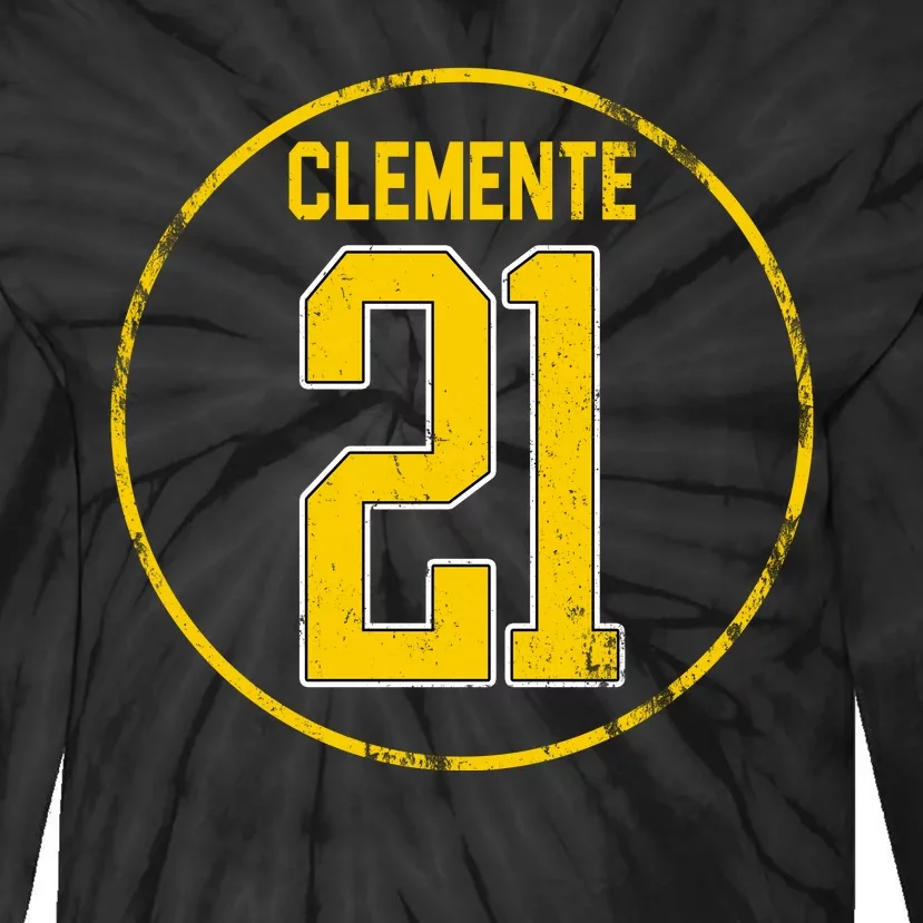 Clemente 21 Pittsburgh Tie-Dye Long Sleeve Shirt