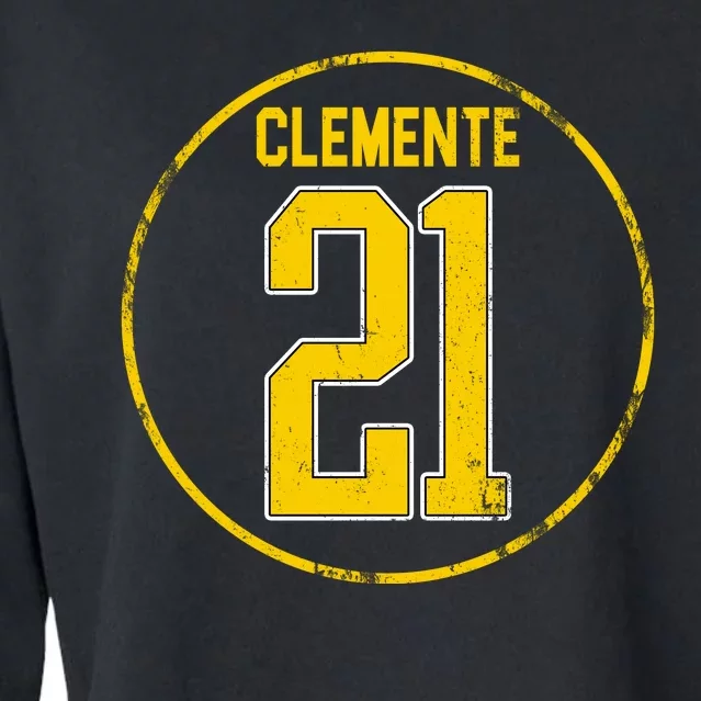 Clemente 21 Pittsburgh Cropped Pullover Crew