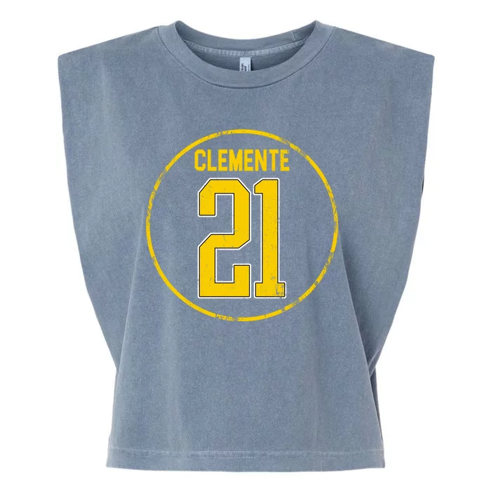 Clemente 21 Pittsburgh Garment-Dyed Women's Muscle Tee