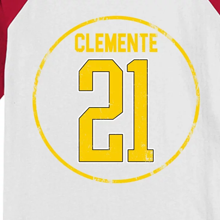 Clemente 21 Pittsburgh Kids Colorblock Raglan Jersey