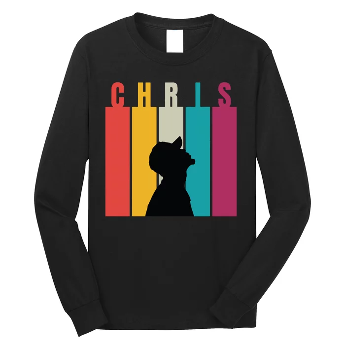 Chris 2024 Retro First Name Long Sleeve Shirt