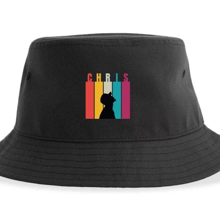 Chris 2024 Retro First Name Sustainable Bucket Hat