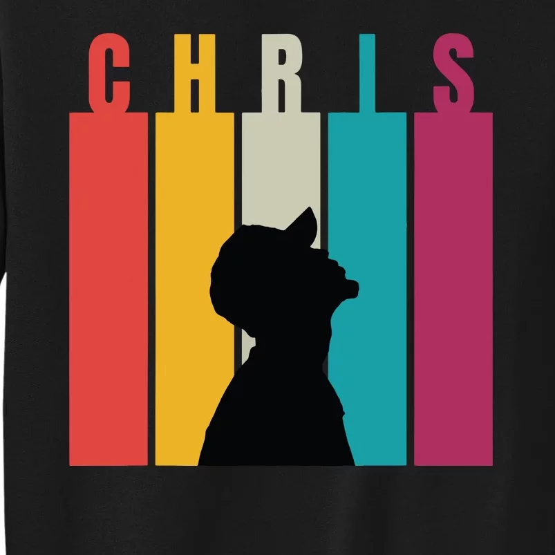 Chris 2024 Retro First Name Tall Sweatshirt