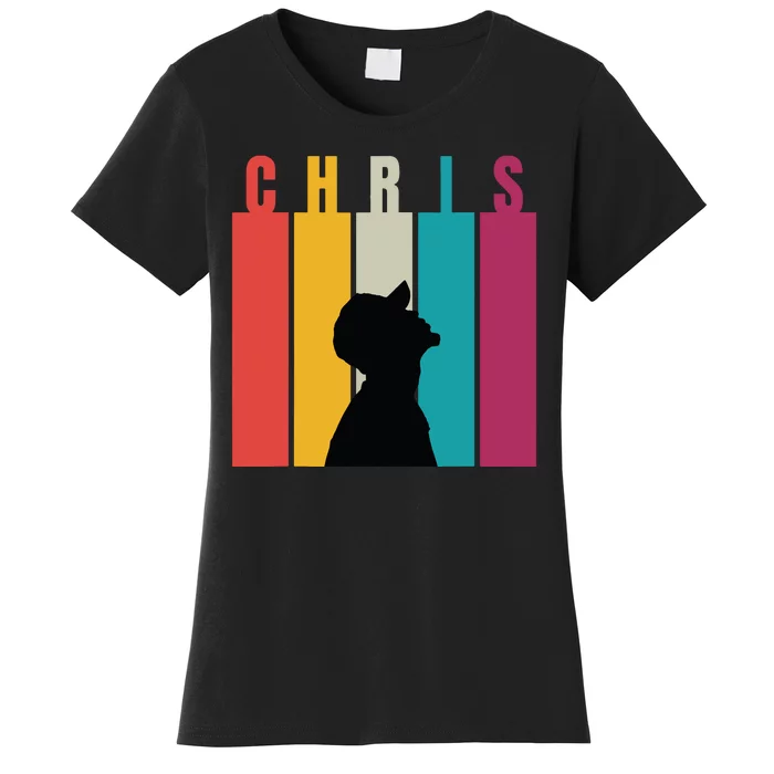 Chris 2024 Retro First Name Women's T-Shirt