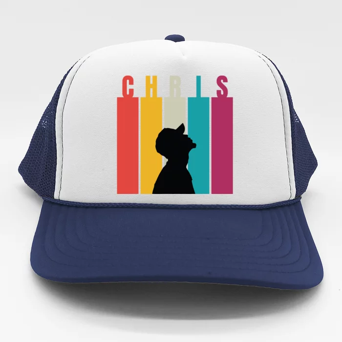 Chris 2024 Retro First Name Trucker Hat