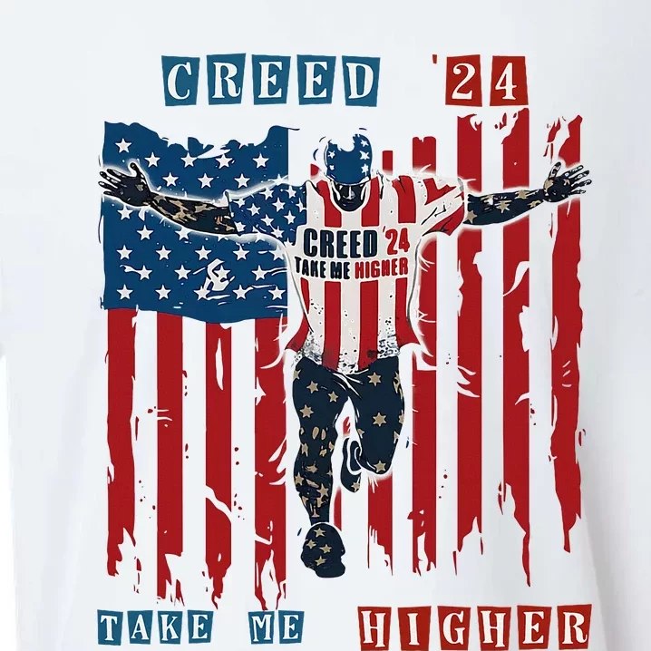 C.R.E.E.D 24 T.A.K.E M.E H.I.G.H.E.R Motivational And Uplifting Sueded Cloud Jersey T-Shirt