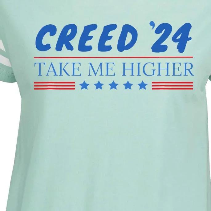 C.R.E.E.D. .24 T.A.K.E M.E. Hig.H.E.R Enza Ladies Jersey Football T-Shirt