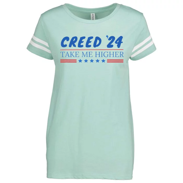 C.R.E.E.D. .24 T.A.K.E M.E. Hig.H.E.R Enza Ladies Jersey Football T-Shirt