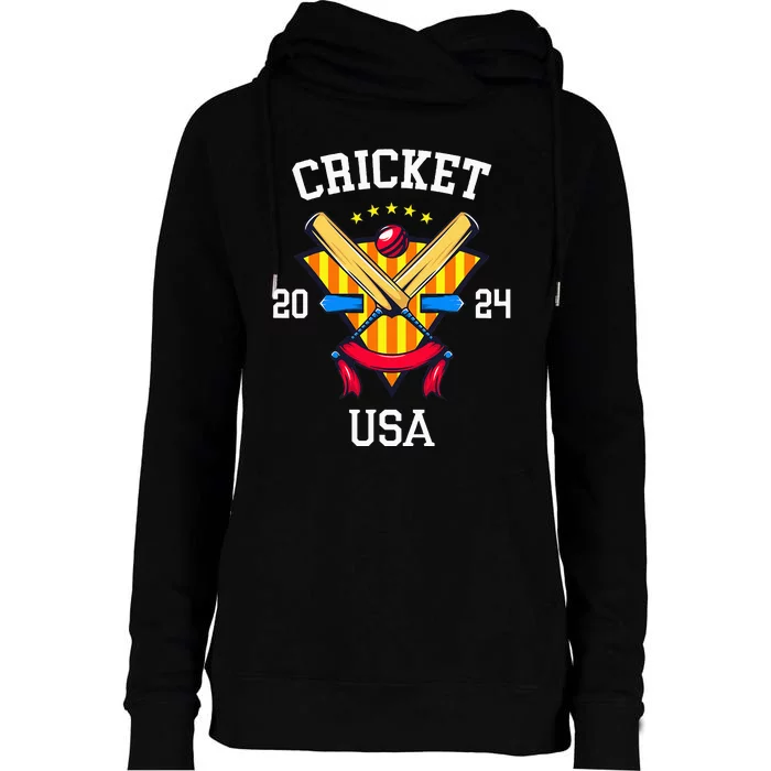 Cricket 2024 Usa Womens Funnel Neck Pullover Hood