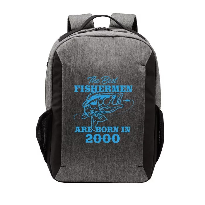 Cute 23 Year Old Fisherman Fishing 2000 23rd Birthday Vector Backpack