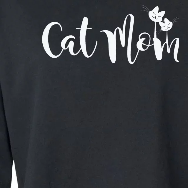 Cats 365 Cat Mom Graphic Pullover Hoodie Cropped Pullover Crew