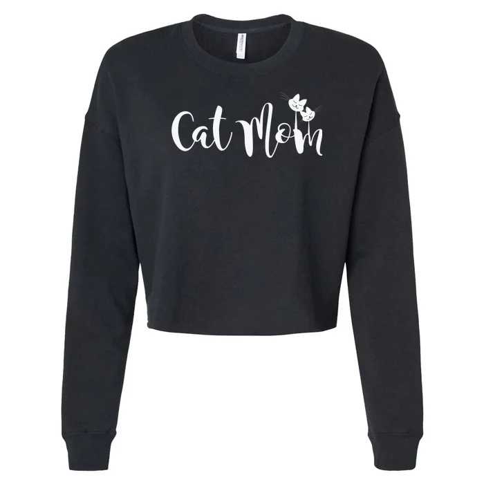 Cats 365 Cat Mom Graphic Pullover Hoodie Cropped Pullover Crew