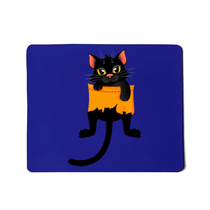 Cats 365 Cute Black Kitty In Pocket Cats Funny Gift Cute Gift Mousepad