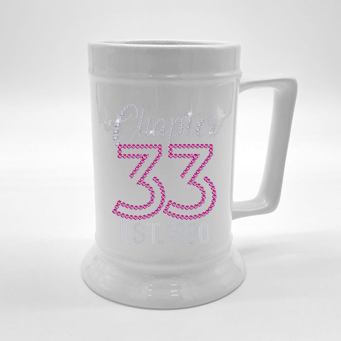 Chapter 33 EST 1990 33rd Birthday Gift For Womens Front & Back Beer Stein