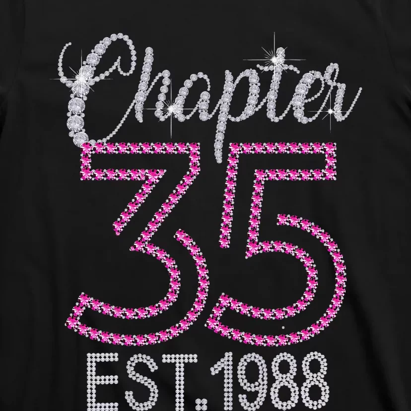 Chapter 35 EST 1988 35th Birthday Gift For Womens T-Shirt