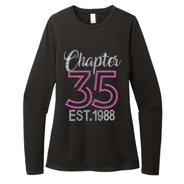 Chapter 35 EST 1988 35th Birthday Gift For Womens Womens CVC Long Sleeve Shirt