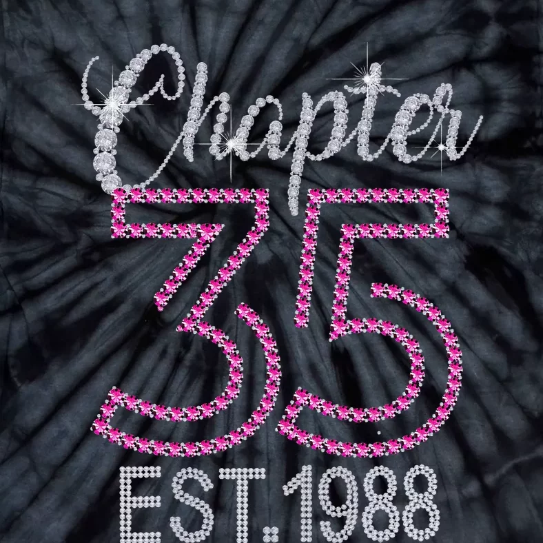 Chapter 35 EST 1988 35th Birthday Gift For Womens Tie-Dye T-Shirt