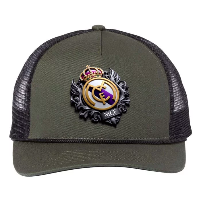 Cool 3d Madrid Cf Retro Rope Trucker Hat Cap