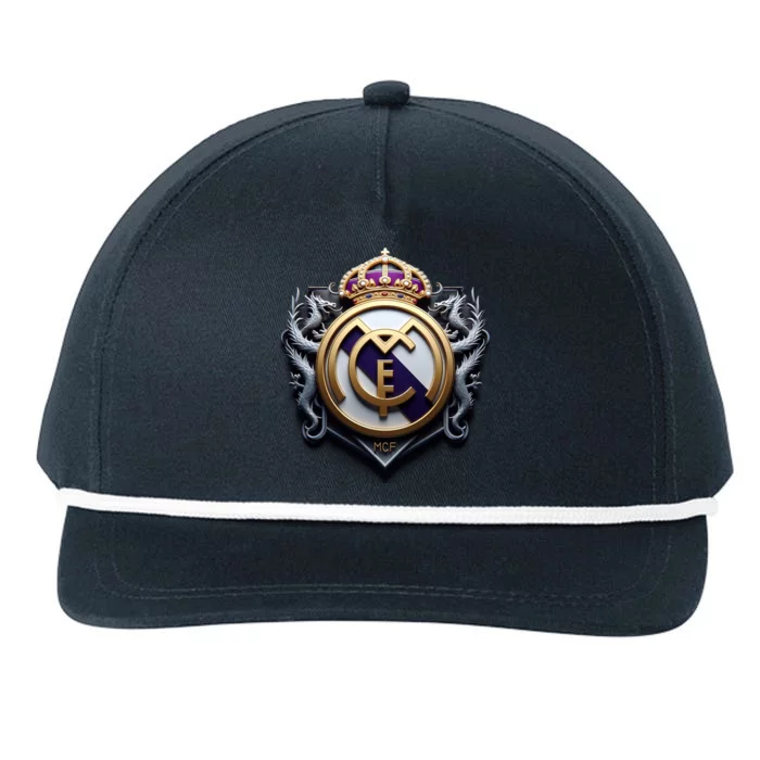 Cool 3d Real Madrid Cf Image Snapback Five-Panel Rope Hat