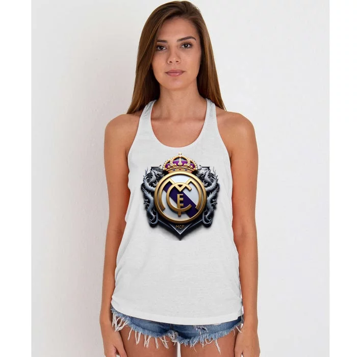 Cool 3d Real Madrid Cf Image Women's Knotted Racerback Tank