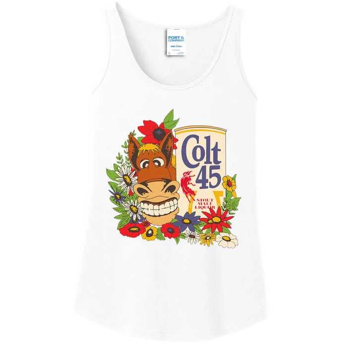 Colt 45 Beer Style Donkey Ladies Essential Tank