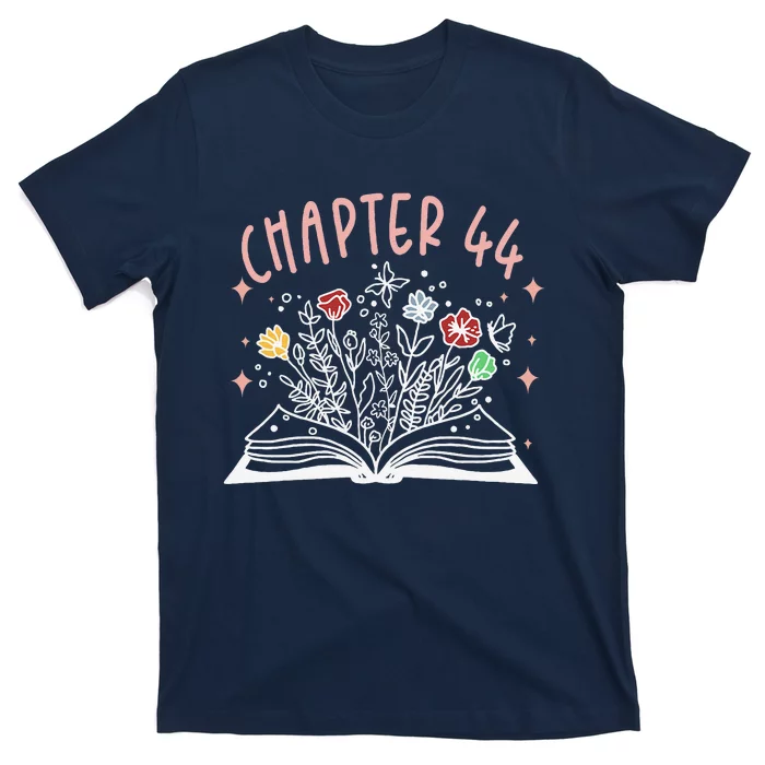 Chapter 44th Birthday Bookworm 44 Years Old For Book Loves T-Shirt