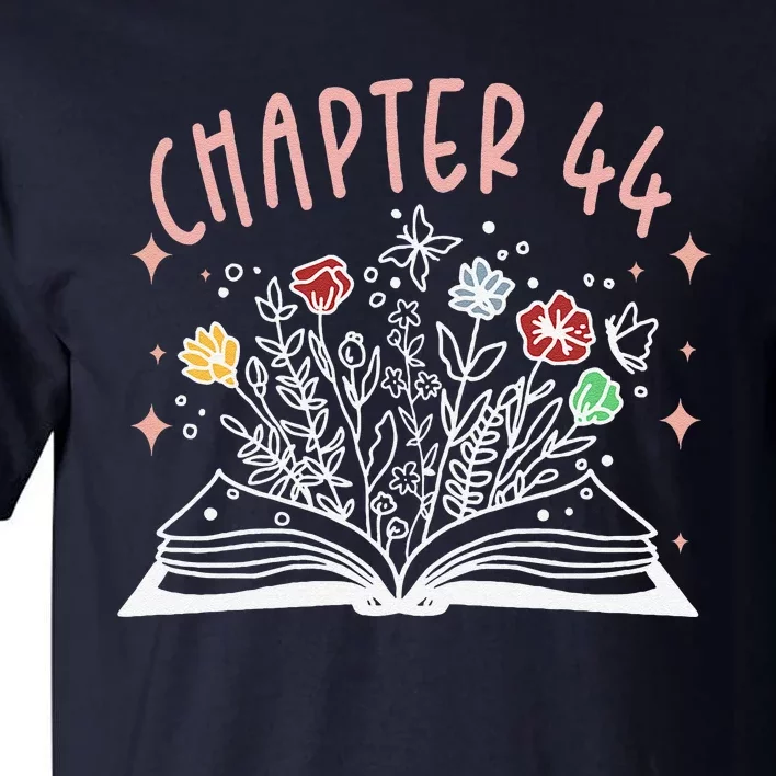 Chapter 44th Birthday Bookworm 44 Years Old For Book Loves Tall T-Shirt