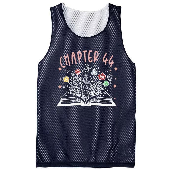 Chapter 44th Birthday Bookworm 44 Years Old For Book Loves Mesh Reversible Basketball Jersey Tank