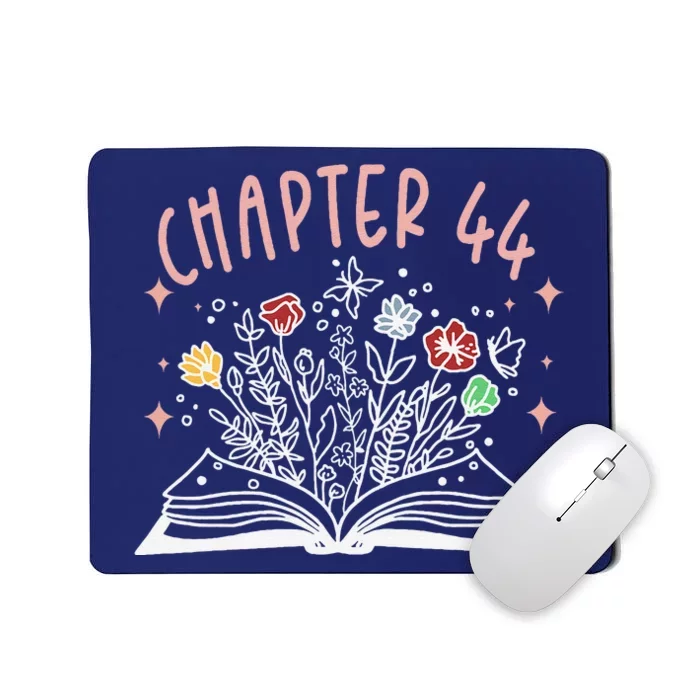 Chapter 44th Birthday Bookworm 44 Years Old For Book Loves Mousepad