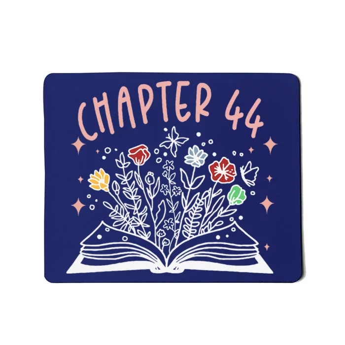 Chapter 44th Birthday Bookworm 44 Years Old For Book Loves Mousepad