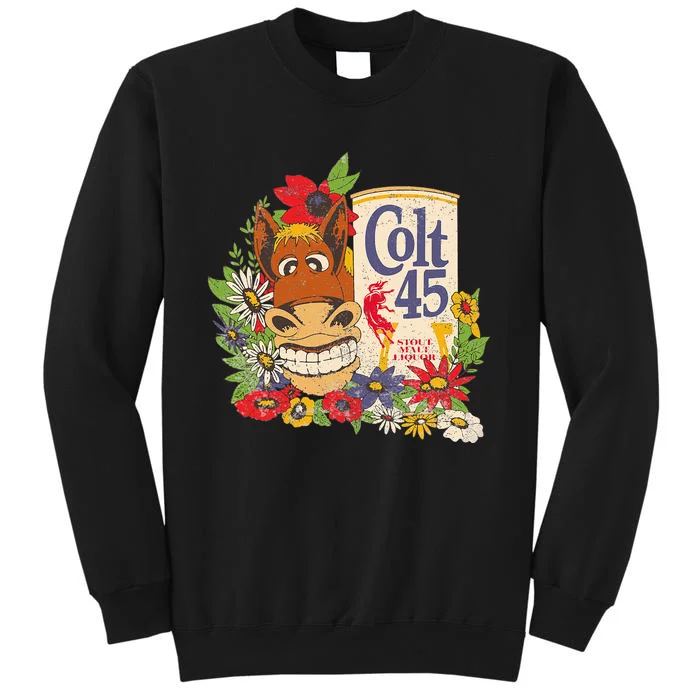 Colt 45 Beer Vintage Donkey Authentic Sweatshirt