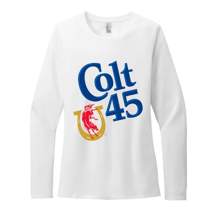 Colt 45 Beer Style Womens CVC Long Sleeve Shirt