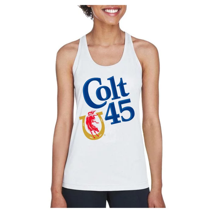 Colt 45 Beer Style Women's Racerback Tank