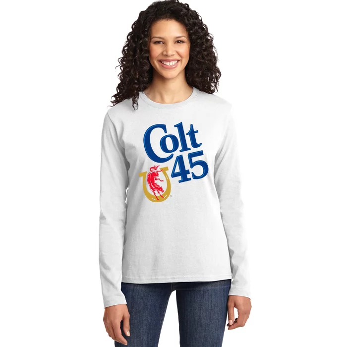 Colt 45 Beer Style Ladies Long Sleeve Shirt