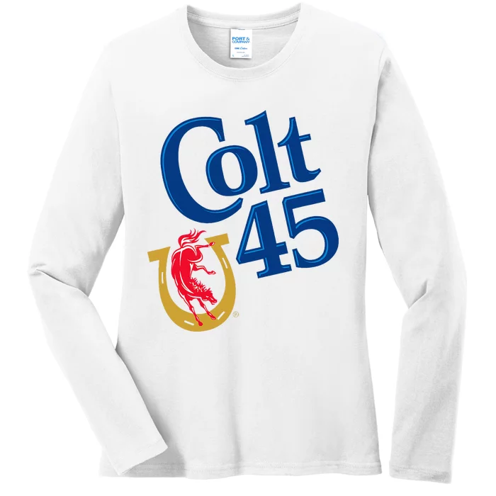 Colt 45 Beer Style Ladies Long Sleeve Shirt