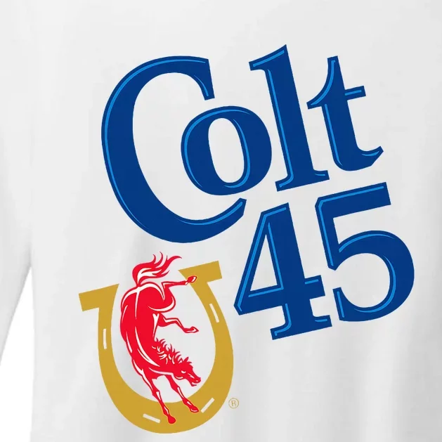 Colt 45 Beer Style Womens CVC Long Sleeve Shirt