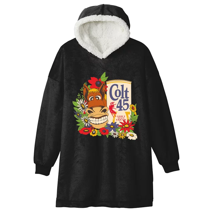 Colt 45 Classic Floral Donkey Hooded Wearable Blanket