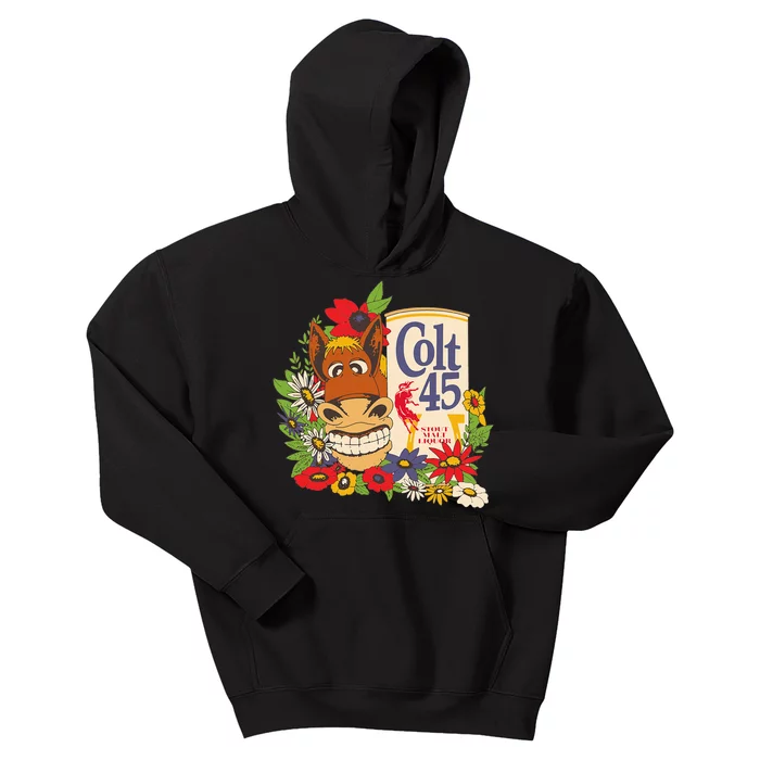 Colt 45 Classic Floral Donkey Kids Hoodie