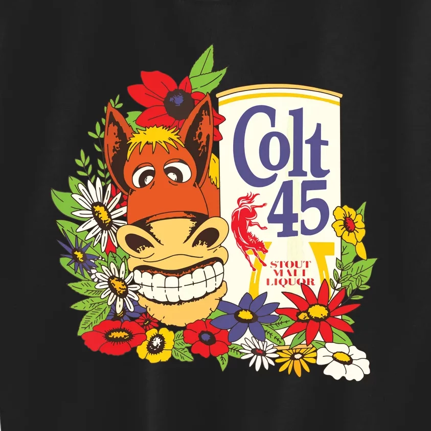 Colt 45 Classic Floral Donkey Kids Sweatshirt