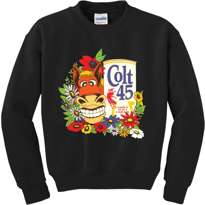 Colt 45 Classic Floral Donkey Kids Sweatshirt