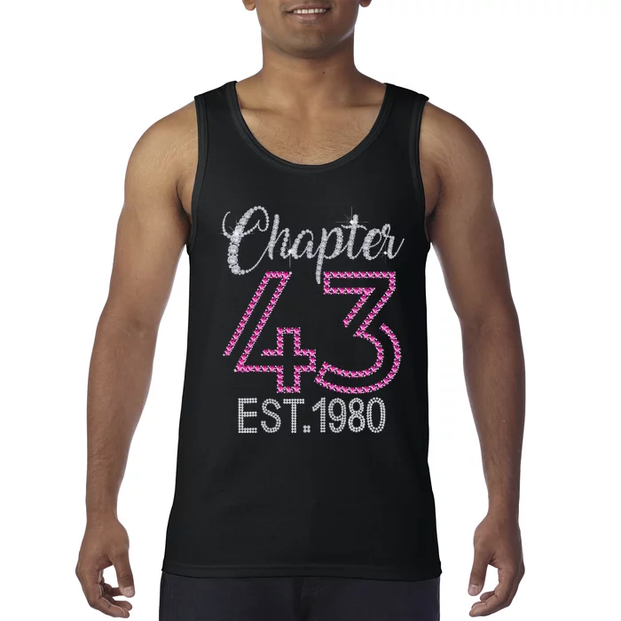 Chapter 43 EST 1980 43rd Birthday Gift For Womens Tank Top