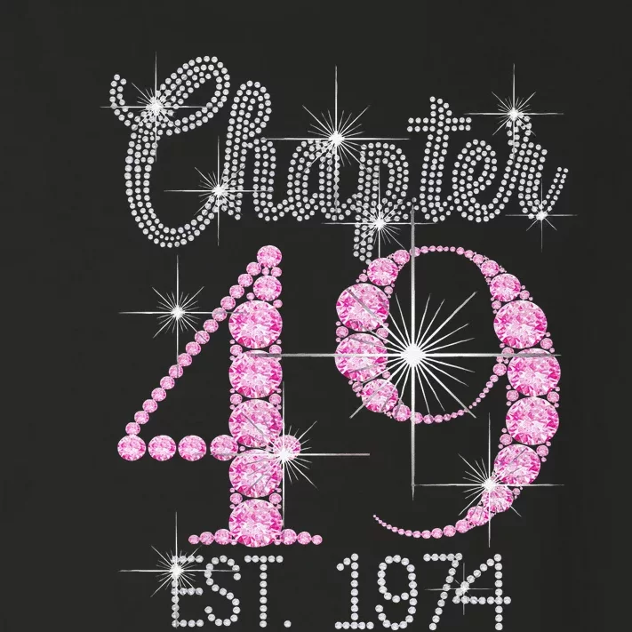 Chapter 49 EST 1974 49Th Birthday Gift For Womens Toddler Long Sleeve Shirt