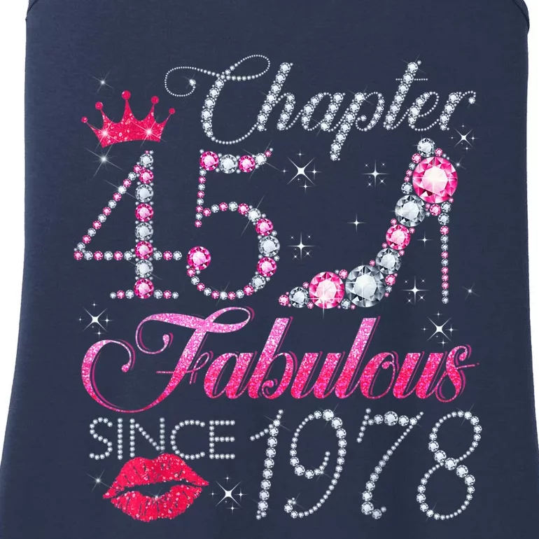 Chapter 45 Fabulous Since 1978 45Th Birthday Present Gift For Wo Ladies Essential Tank