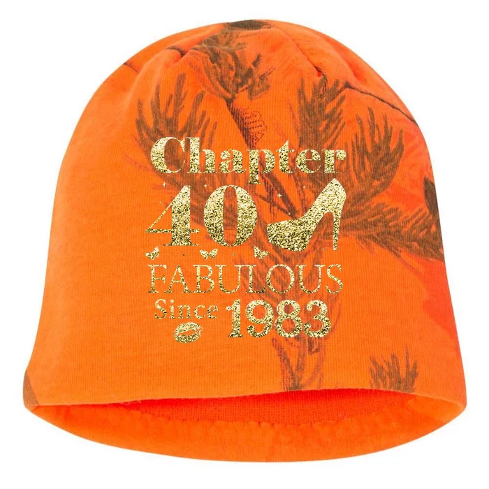 Chapter 40 Fabulous Since 1983 40Th Birthday Gift For Ladies Kati - Camo Knit Beanie