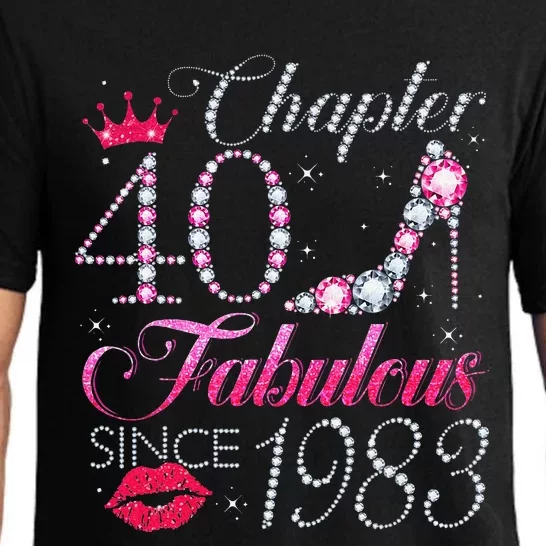 Chapter 40 Fabulous Since 1983 40Th Birthday Gift For Women Pajama Set