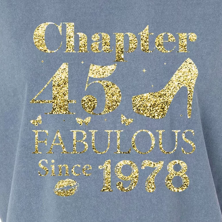 Chapter 45 Fabulous Since 1978 45Th Birthday Gift For Ladies Garment-Dyed Women's Muscle Tee