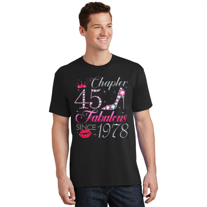 Chapter 45 Fabulous Since 1978 45Th Birthday Gift For Women T-Shirt