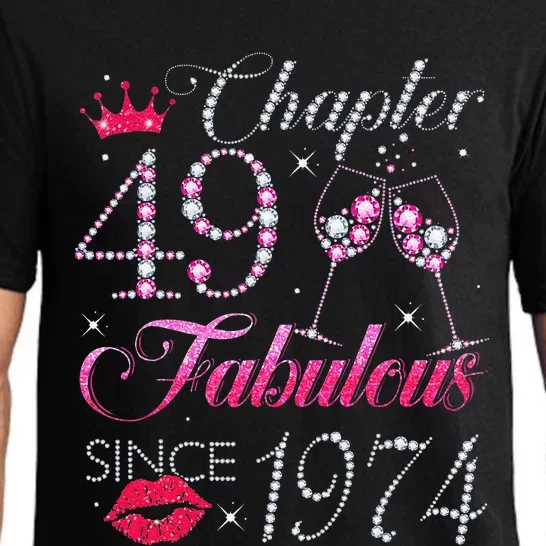 Chapter 49 Fabulous Since 1974 49Th Birthday Gift For Women Cute Pajama Set