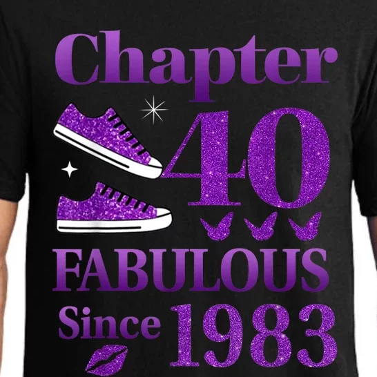 Chapter 40 Fabulous Since 1983 40th Birthday For Ladies Pajama Set