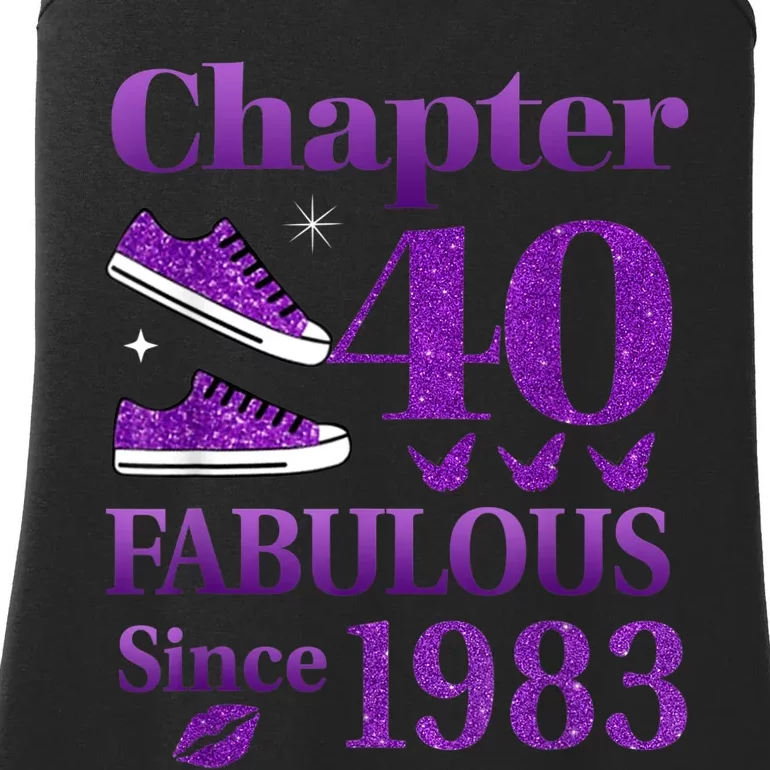 Chapter 40 Fabulous Since 1983 40th Birthday For Ladies Ladies Essential Tank